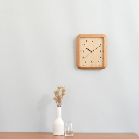 橡木實木掛鐘|INTERZERO