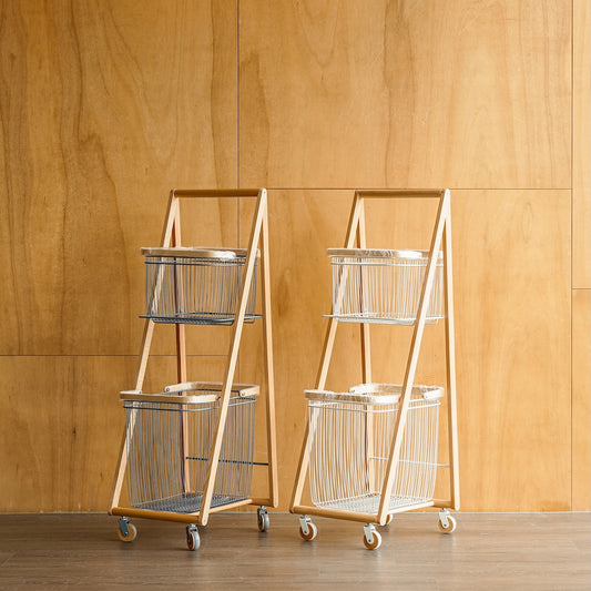 LIV 雙層提籃收納推車|KOEKI