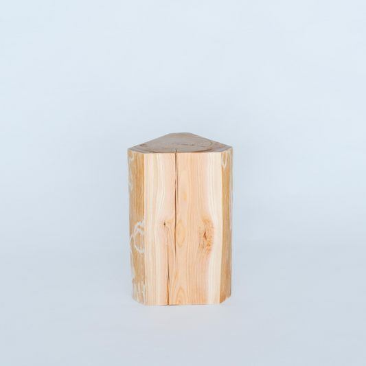 原木椅凳/邊桌|三角|Tokyo Chainsaws