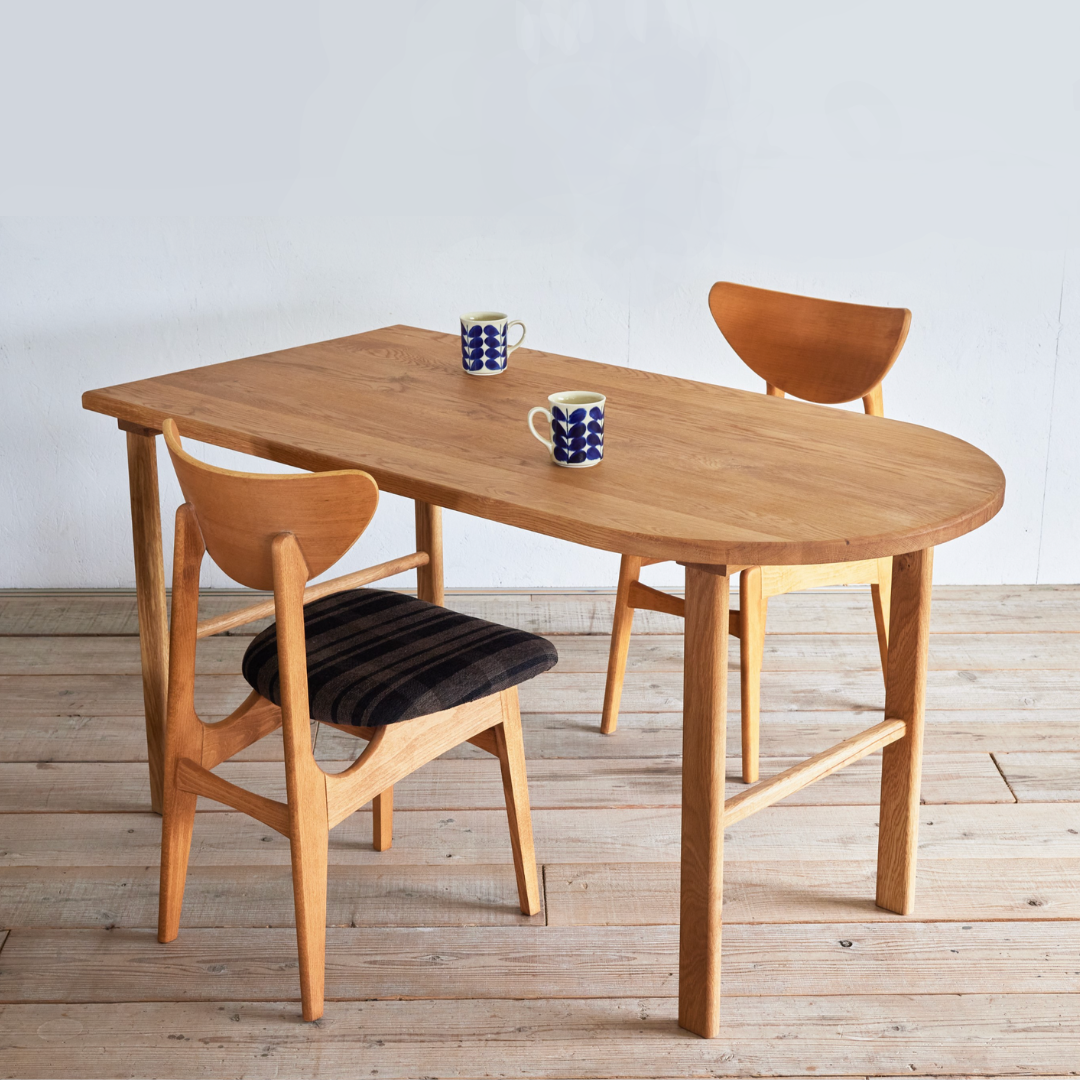 Central 半橢圓實木餐桌|Switch Furniture