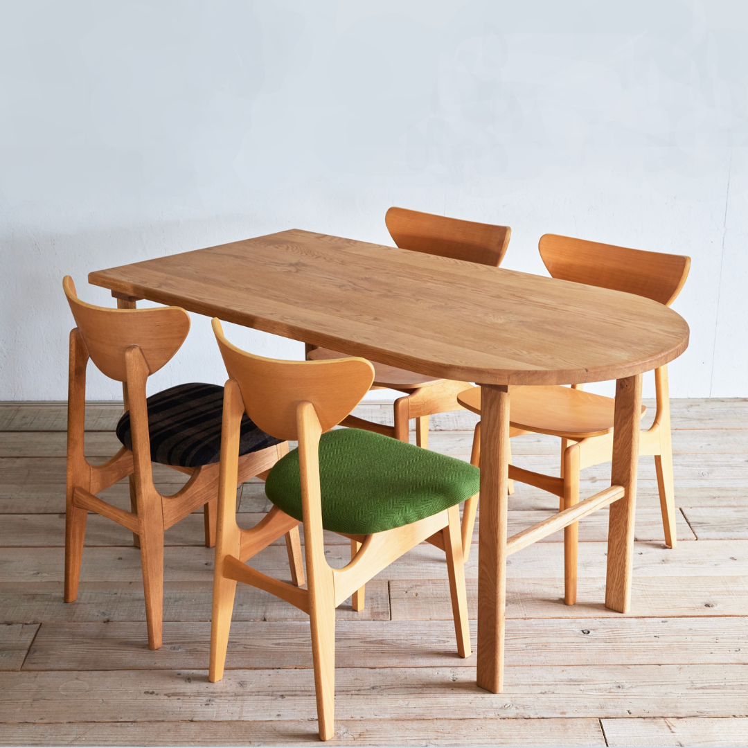 Central 半橢圓實木餐桌|Switch Furniture