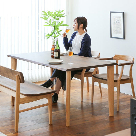 Sign 波形桌面實木餐桌|Ibata Interior