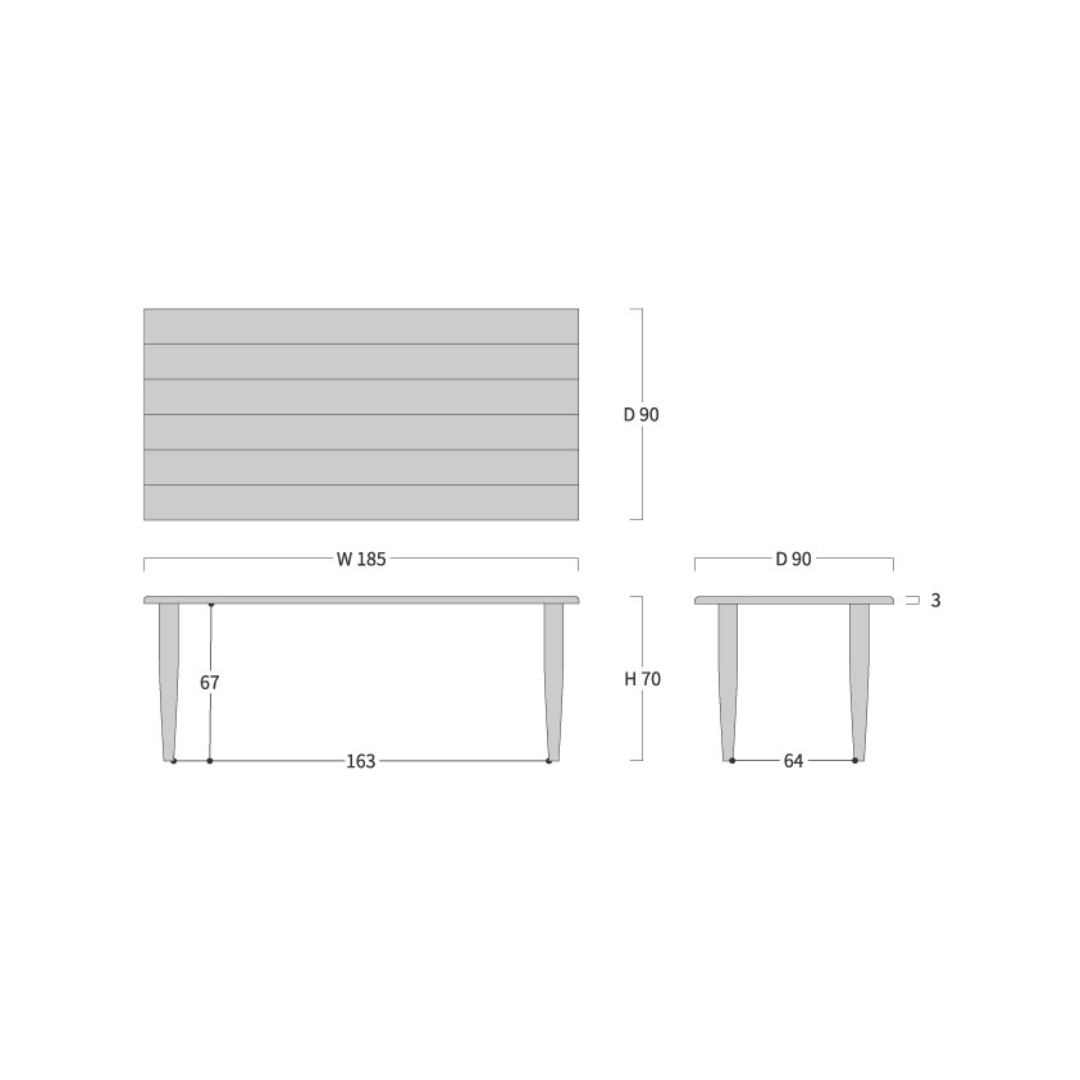 Sign 波形桌面餐桌|Ibata Interior
