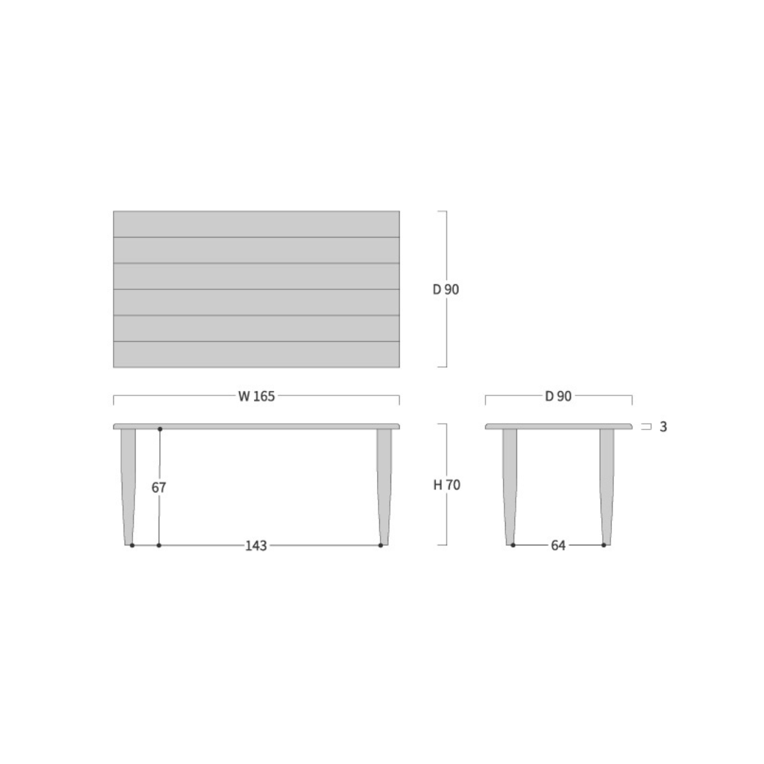 Sign 波形桌面餐桌|Ibata Interior