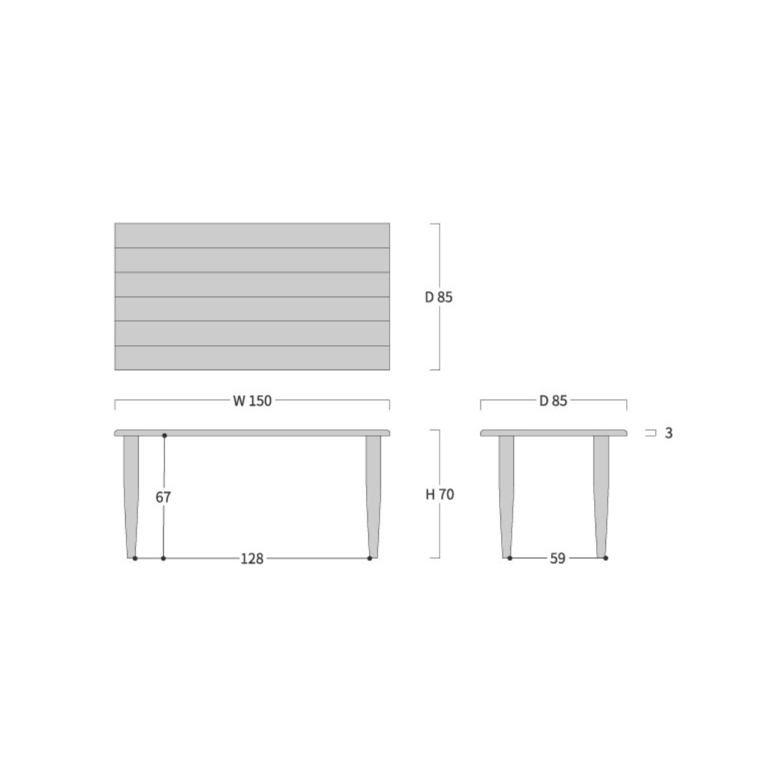 Sign 波形桌面餐桌|Ibata Interior