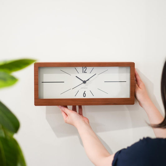 橡木無垢材復古掛鐘|INTERZERO