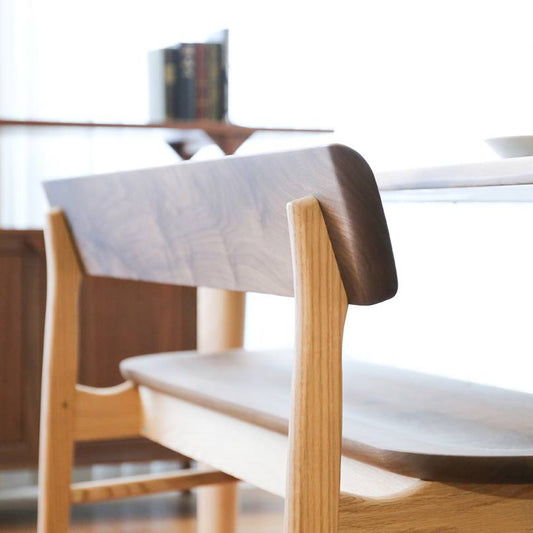 Sign 附椅背實木長凳|Ibata Interior