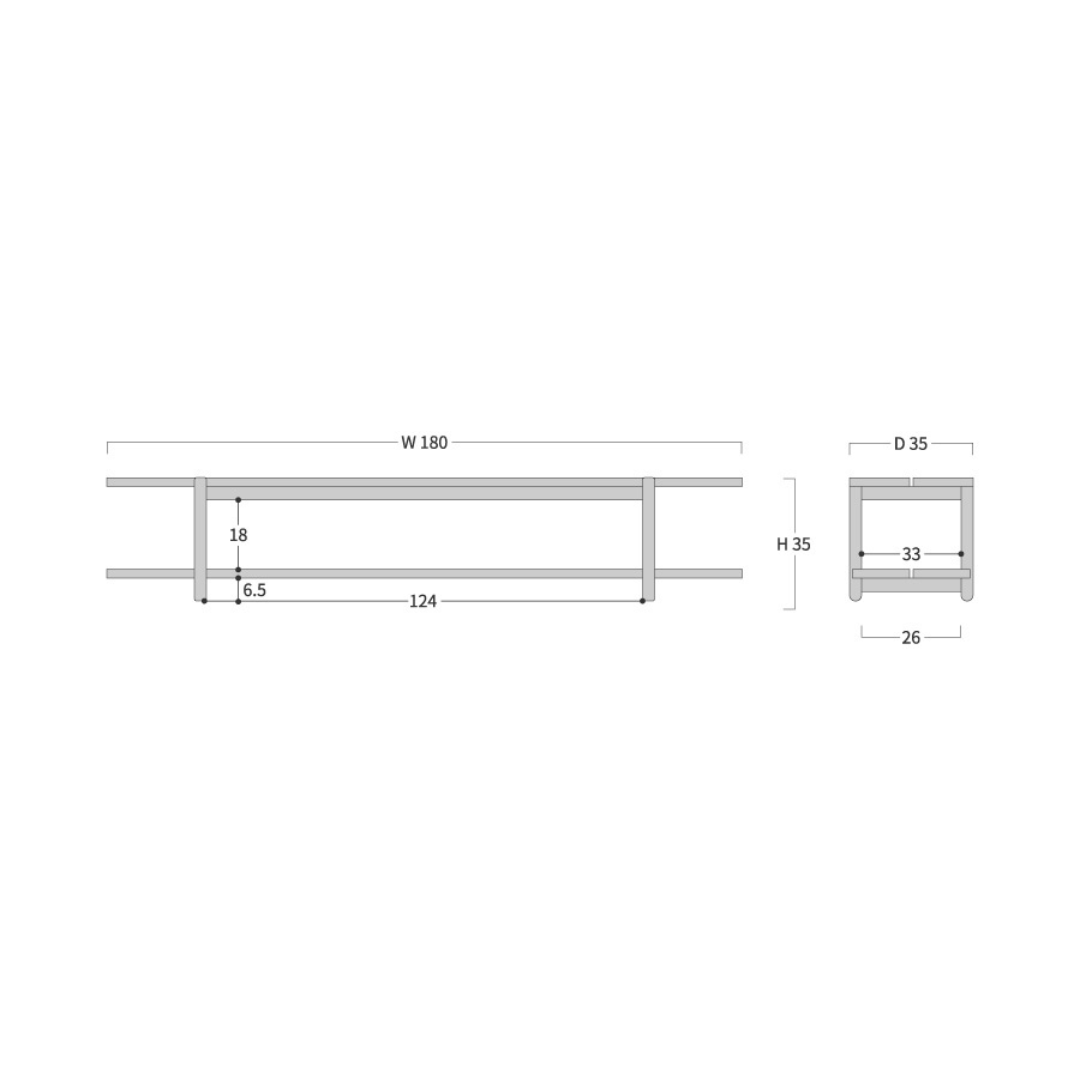 Sign 電視櫃層架|Ibata Interior