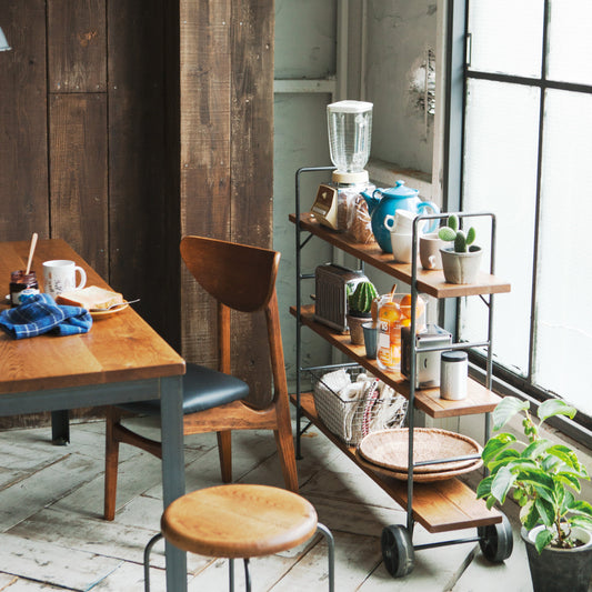 附輪實木收納層架|Switch Furniture