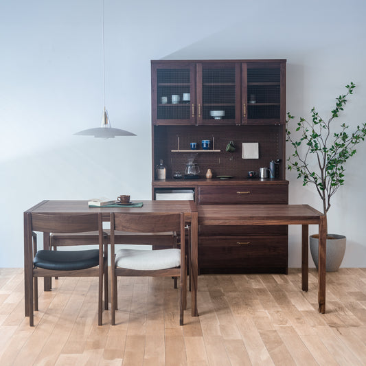 實木延伸餐桌｜WA+