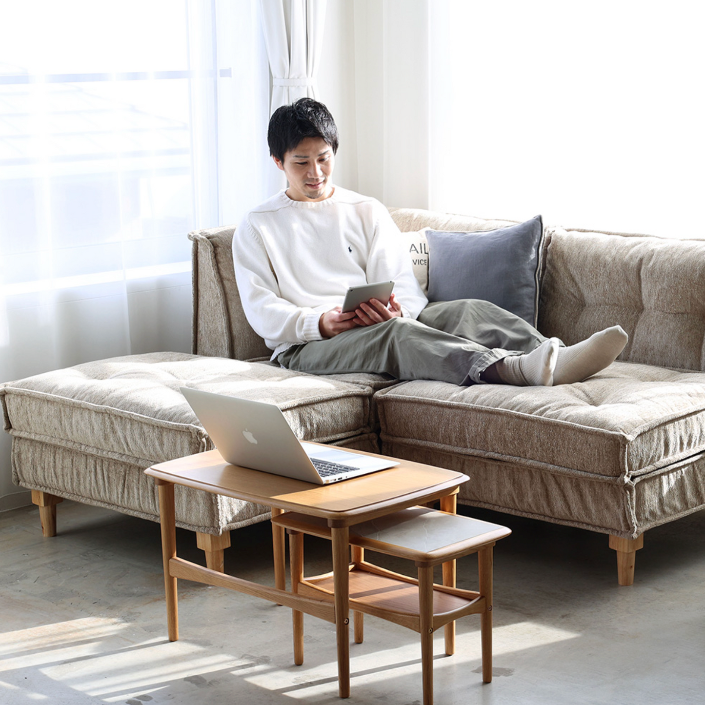 Herit. Nest 延伸茶几｜Ichiba