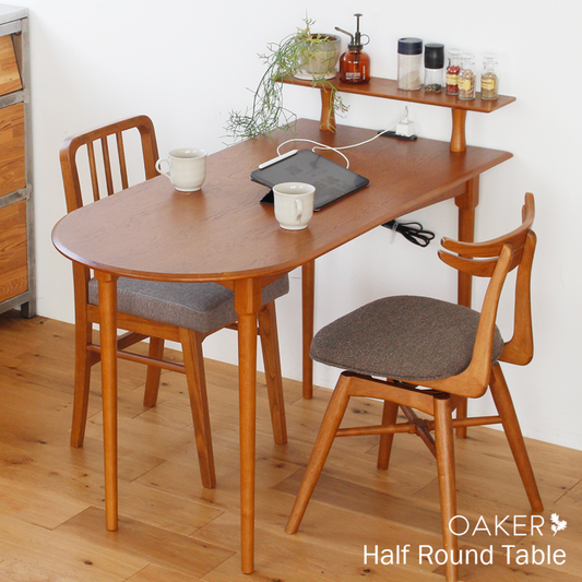 OAKER 半橢圓餐桌｜Ichiba