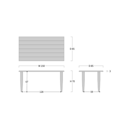 Sign 波形桌面餐桌｜Ibata Interior